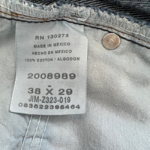 Lee Regular Fit High Waisted Medium Wash Straight Jeans Mens Size 38 x  29 Blue - Picture 8 of 9